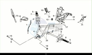 JOYRIDE S 125 (LF12W4-EU) (M1) drawing HANDLE STRG