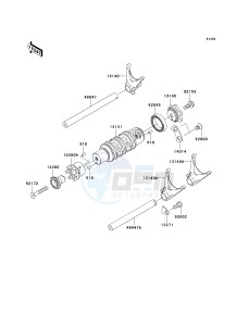 KLE 650 A [VERSYS] (9F-9F) A7F drawing GEAR CHANGE DRUM_SHIFT FORK-- S- -