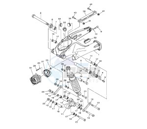 XTZ SUPER TENERE 1200 drawing REAR ARM