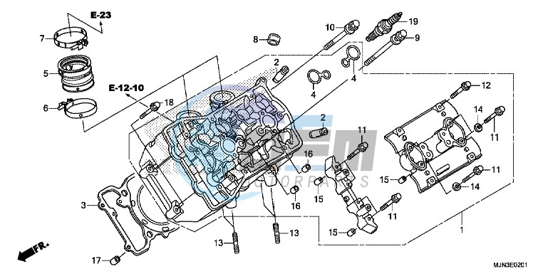 LEFT CYLINDER HEAD