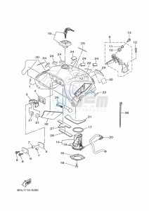 XTZ690 TENERE 700 (BHLA) drawing FUEL TANK