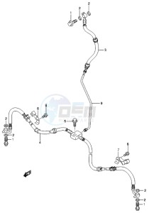 LT-A500X drawing FRONT BRAKE HOSE