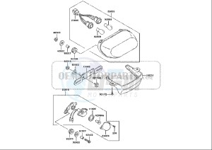 ZZR 600 (EU) drawing TAILLIGHT