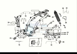 JET4 RX 50 (XE05W3-EU) (E5) (M1) drawing FRAME BODY - ENGINE MOUNT