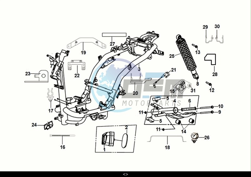 FRAME BODY - ENGINE MOUNT