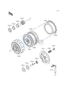 EX 250 F [NINJA 250R] (F6-F9) [NINJA 250R] drawing CLUTCH