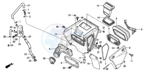 XR250R drawing AIR CLEANER (CL)