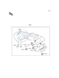 1400GTR ABS ZG1400EGF FR GB XX (EU ME A(FRICA) drawing Seat