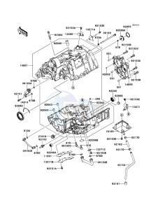 ER-6n ER650A6S GB XX (EU ME A(FRICA) drawing Crankcase(-ER650AE057323)