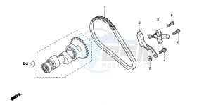 TRX350FM FOURTRAX 350 4X4 drawing CAM CHAIN