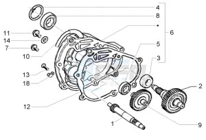 Beverly 250 RST drawing Rear wheel shaft