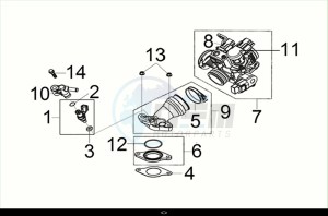 JOYMAX-Z+ 125 (LW12W3-EU) (M2) drawing INLET PIPE