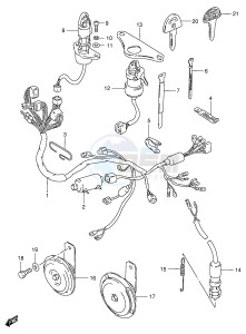 GS125 (E1) drawing WIRING HARNESS