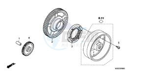 VFR1200FC drawing STARTING CLUTCH