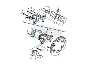 WR F 250 drawing REAR BRAKE CALIPER