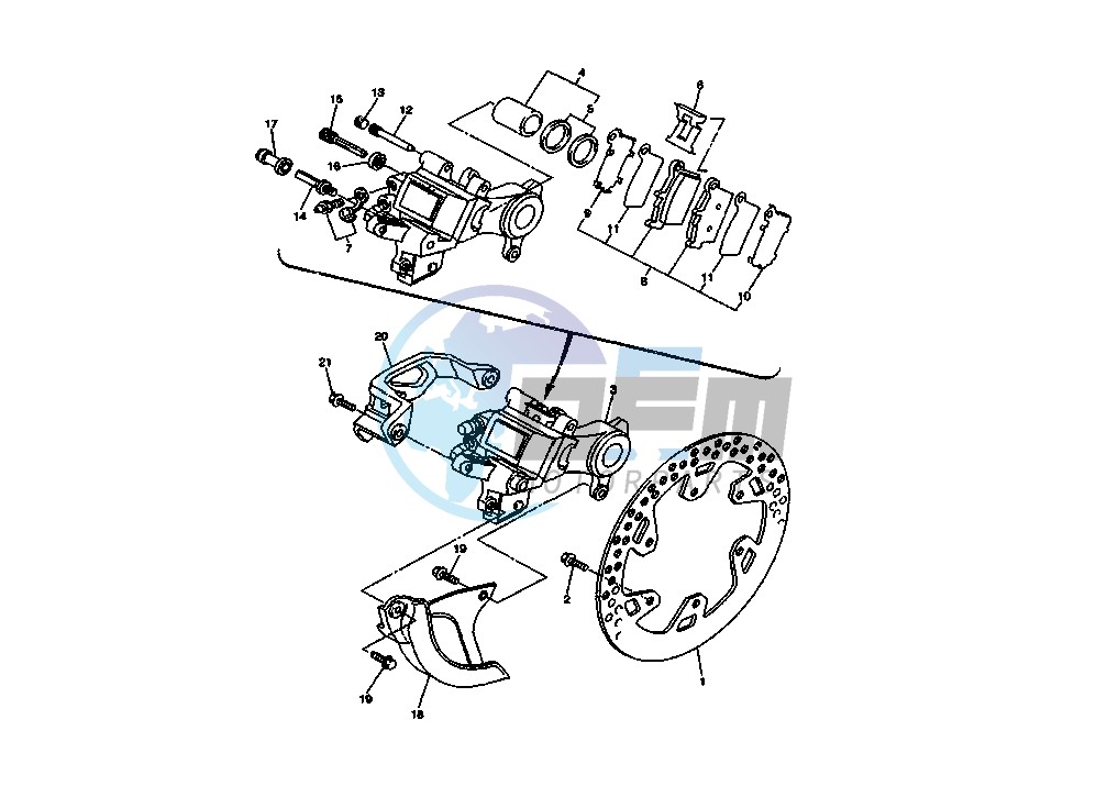 REAR BRAKE CALIPER