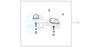 XL700V9 UK - (E / MKH) drawing PILLION ARM REST SET