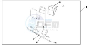 CB250 TWO FIFTY drawing BACKREST