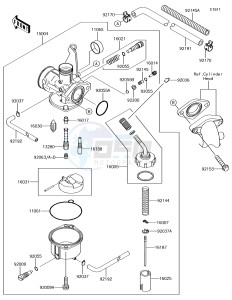 KLX110 KLX110CGF EU drawing Carburetor