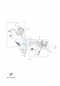 YP125RA XMAX 125 ABS (B9Y4) drawing STAND & FOOTREST