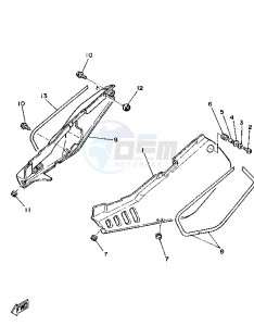 TT A 350 drawing SIDE COVER