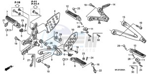 CBR600RRA France - (F / CMF 2F) drawing STEP