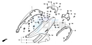 NSS250X FORZA X drawing BODY COVER