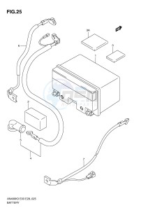 AN400 (E3-E28) Burgman drawing BATTERY