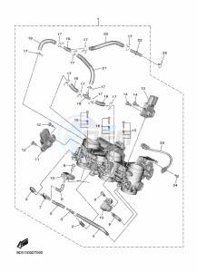 NIKEN GT MXT850D (B5B1) drawing INTAKE