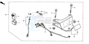 TRX250 RECON drawing TRAILER HITCH