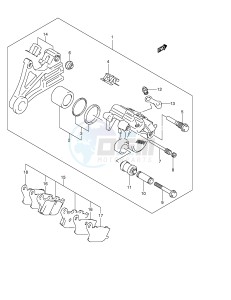 DL650 (E2) V-Strom drawing REAR CALIPER