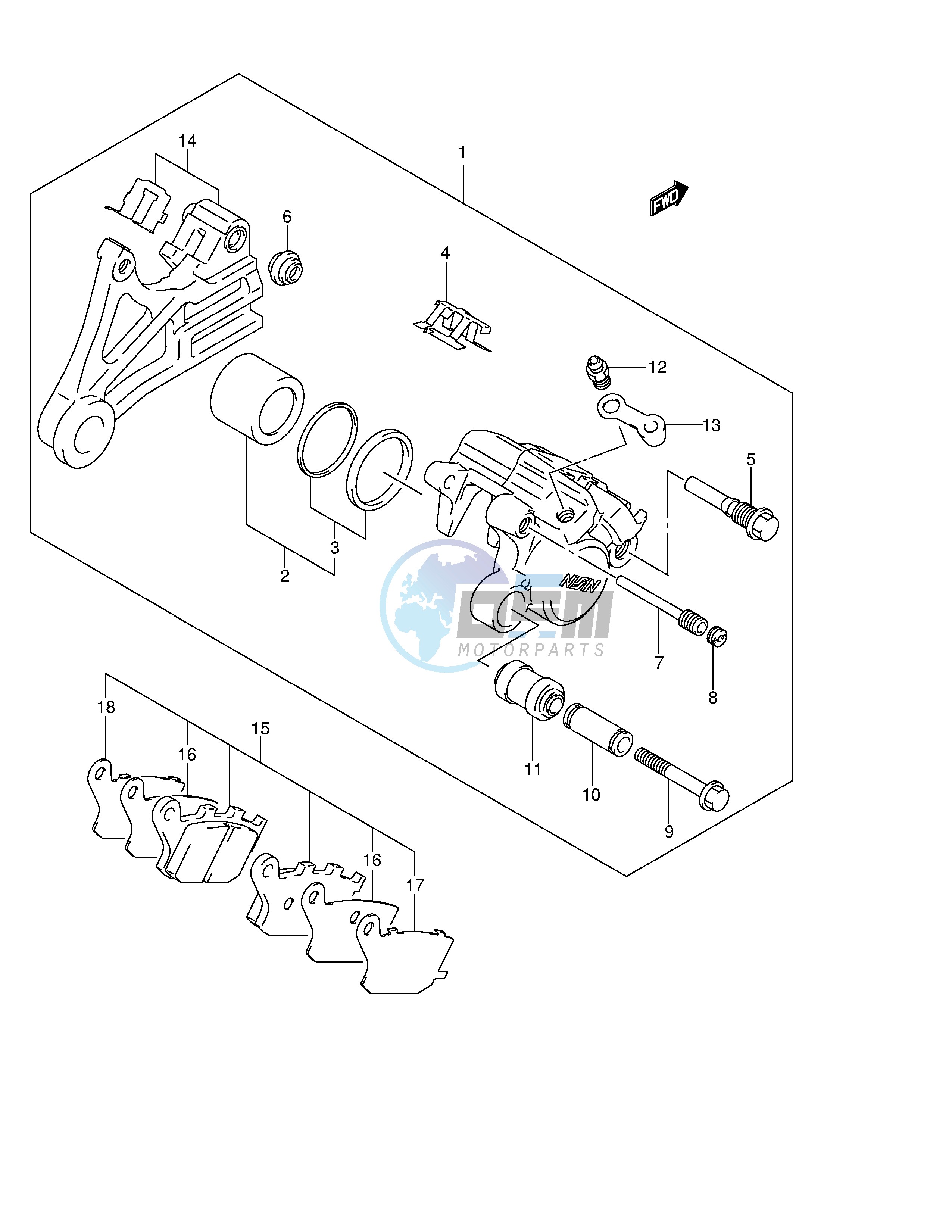 REAR CALIPER