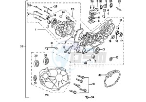 SV 100 L - 100 cc drawing CRANKCASE