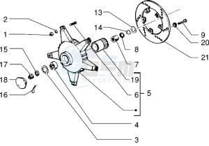 PX 125 E drawing Front drum