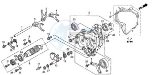 ST1300A drawing GEARSHIFT DRUM