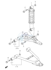 LT-F400 (E24) drawing SUSPENSION ARM