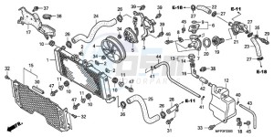 CB13009 SI / MME TWO - (SI / MME TWO) drawing RADIATOR (CB1300/CB1300S)