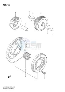 LT-R450 (E19) drawing STARTER CLUTCH