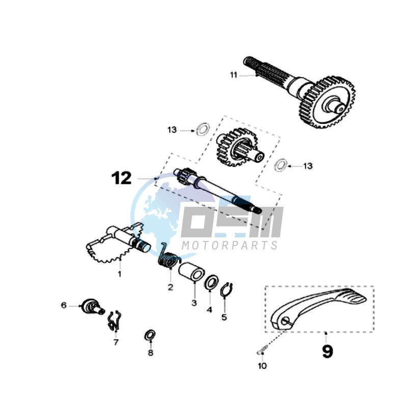 DRIVE SHAFTS / KICKSTARTER