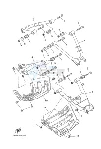 YXR700F YXR7FSPB RHINO 700 SPORTS EDITION (1RB9 1RBA 1RBB) drawing REAR ARM