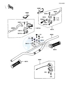 KDX 80 B [KDX80] (B2-B3) [KDX80] drawing HANDLEBAR