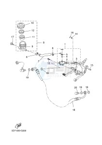 YZF-R125 R125 (5D78 5D78 5D78) drawing REAR MASTER CYLINDER