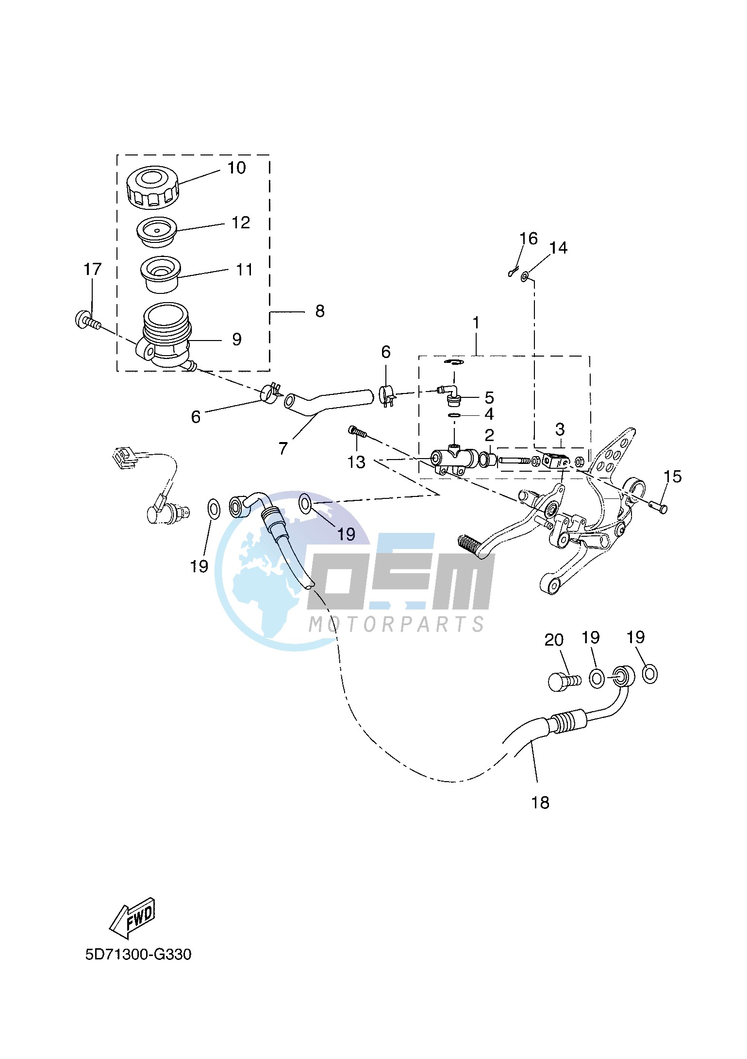 REAR MASTER CYLINDER