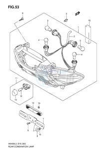 AN400 ABS BURGMAN EU-UK drawing REAR COMBINATION LAMP