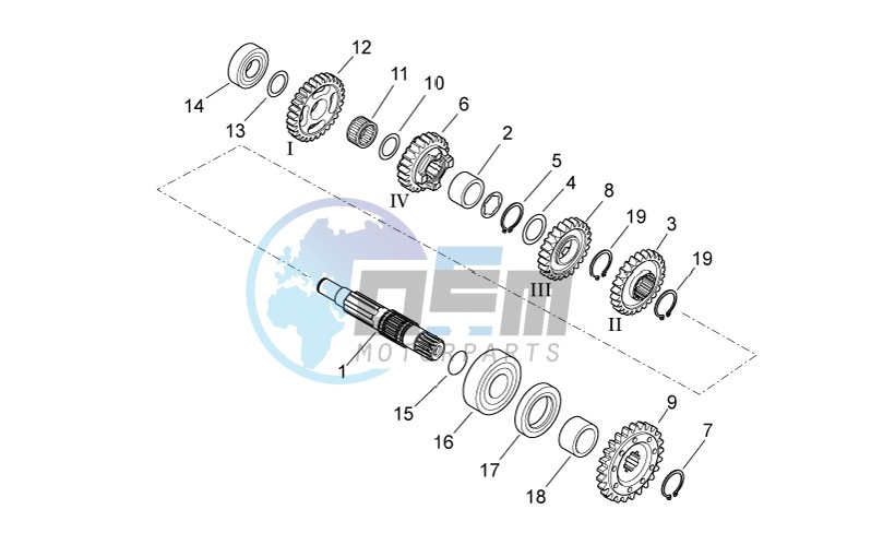 Driven shaft