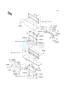 KAF 620 R [MULE 4010 TRANS4X4] (R9F-RAFA) RAFA drawing REAR FENDER-- S- -