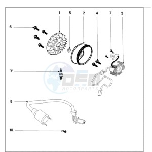 FIGHT 3 A 4T LE MANS drawing IGNITION PART