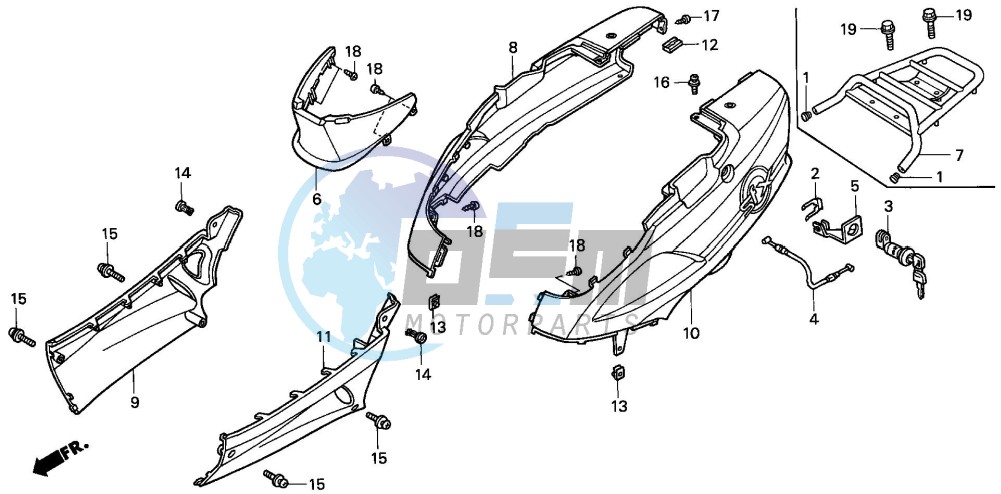 BODY COVER/ LUGGAGE CARRIER