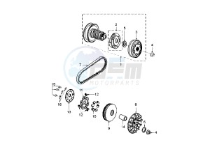 JET FORCE - 50 cc drawing CLUTCH