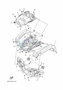 YFM450FWBD KODIAK 450 EPS (BHT5) drawing FRONT FENDER